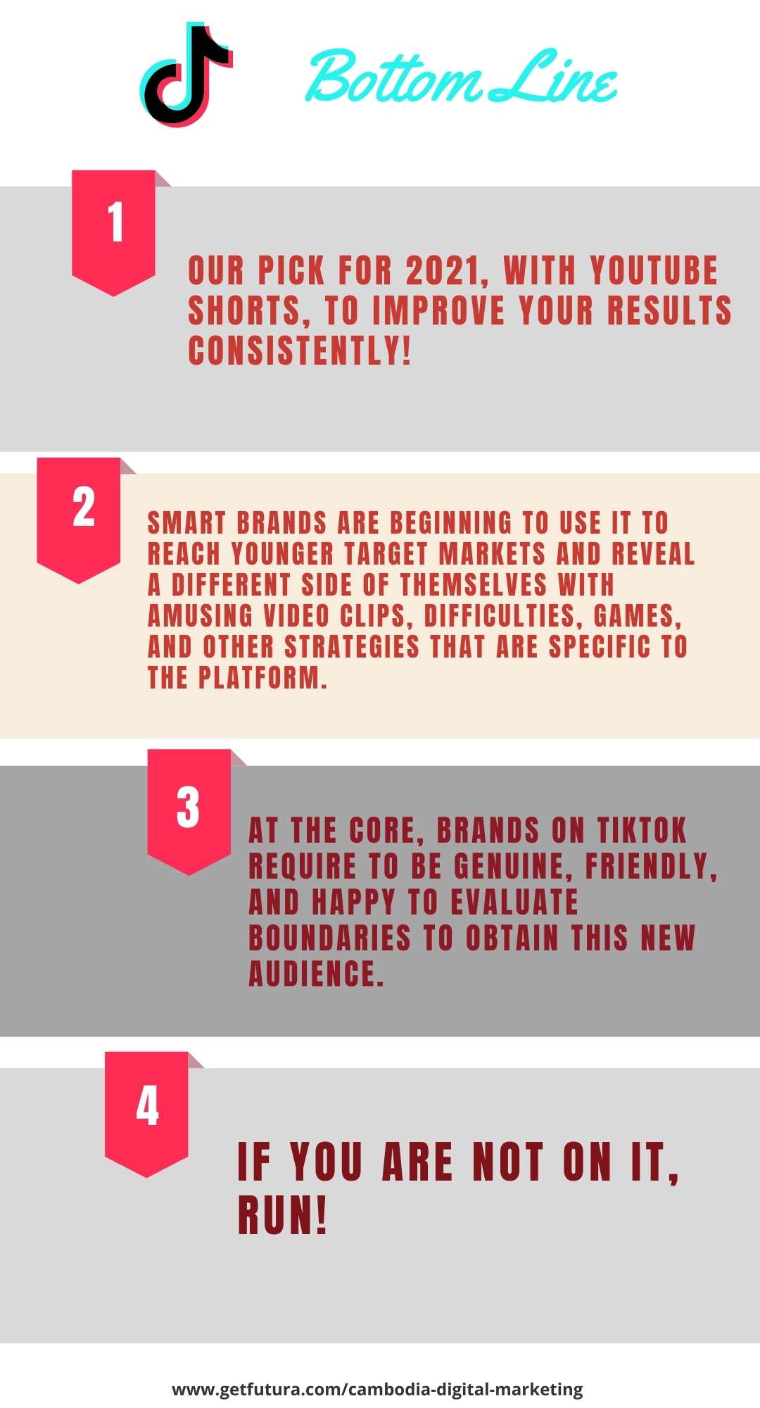 The bottom line Smart brands are beginning to use it to reach younger target markets and reveal a different side of themselves with amusing video clips, difficulties, games, and other strategies that are specific to the platform. At the core, brands on TikTok require to be genuine, friendly, and happy to evaluate boundaries to obtain this new audience.