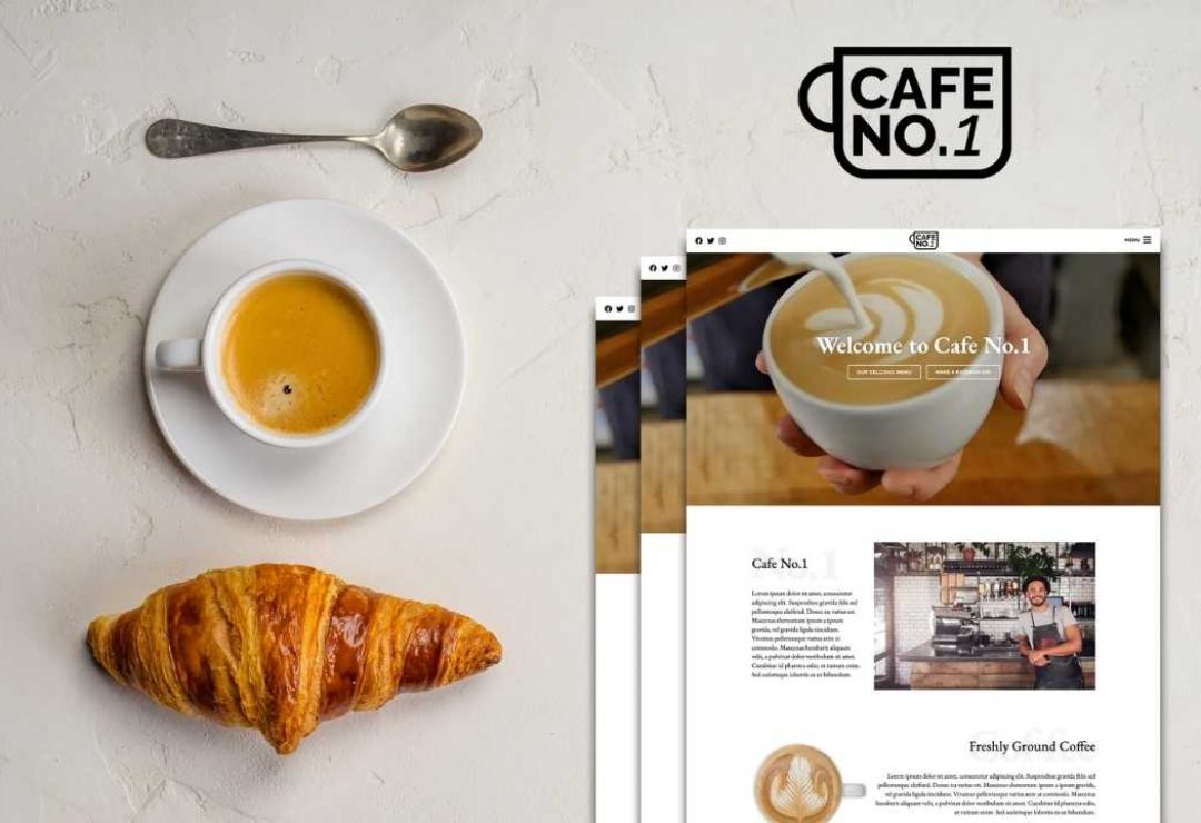 Café Web designs by GetFutura. The Coffee Shop and Café Web creations