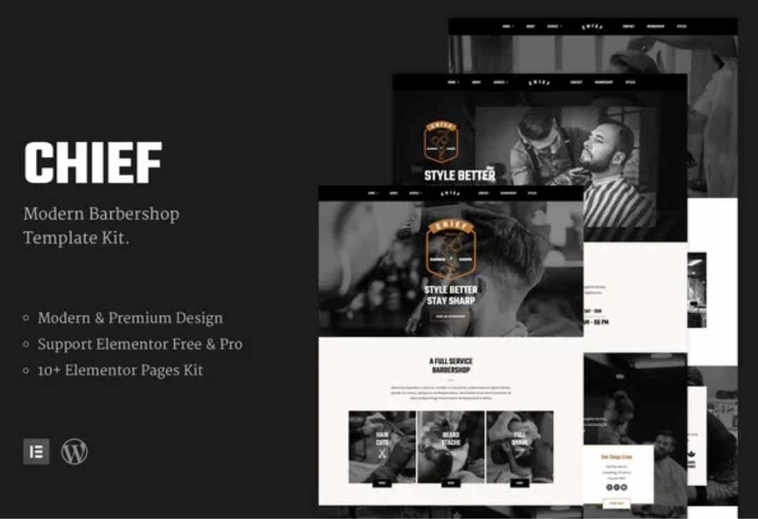 Chief - Modern Barbershop Template Kit