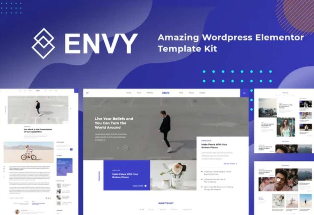 Envy - Elementor Template Kit News Magazine