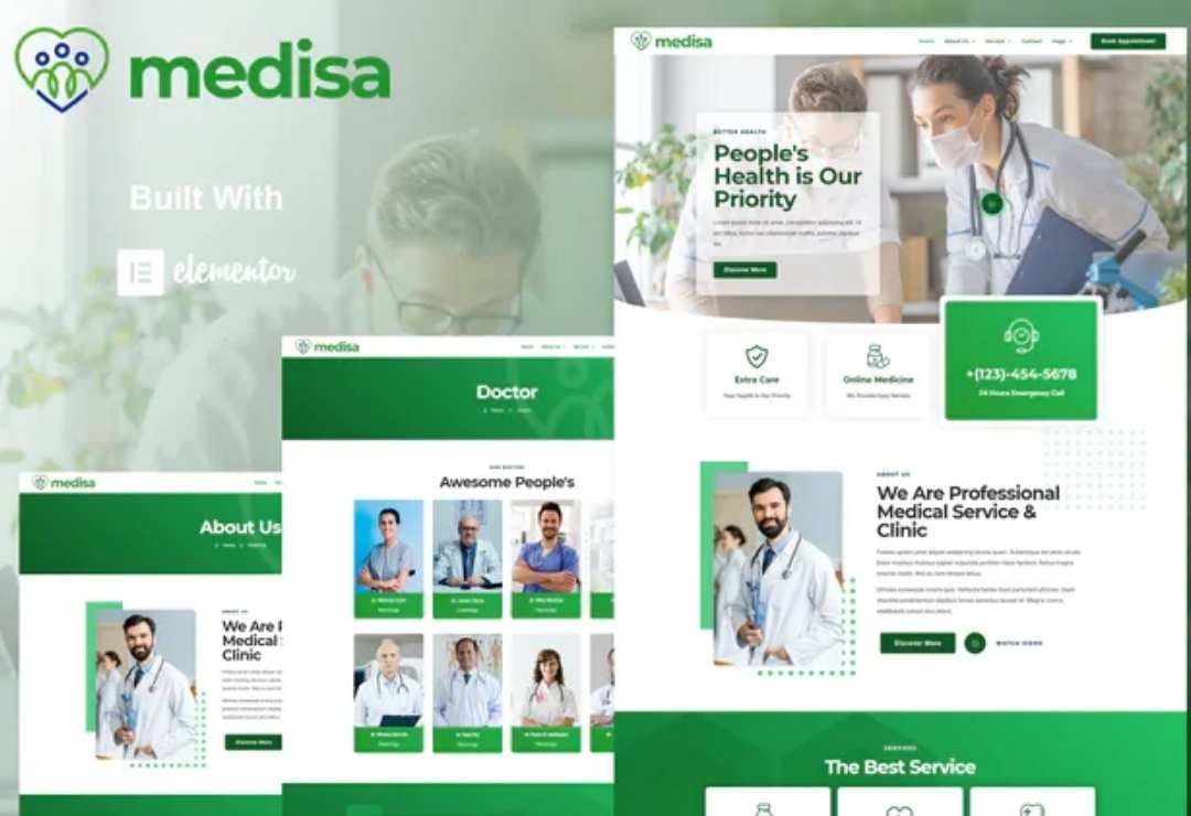 Medisa - Medical Elementor Template Kit