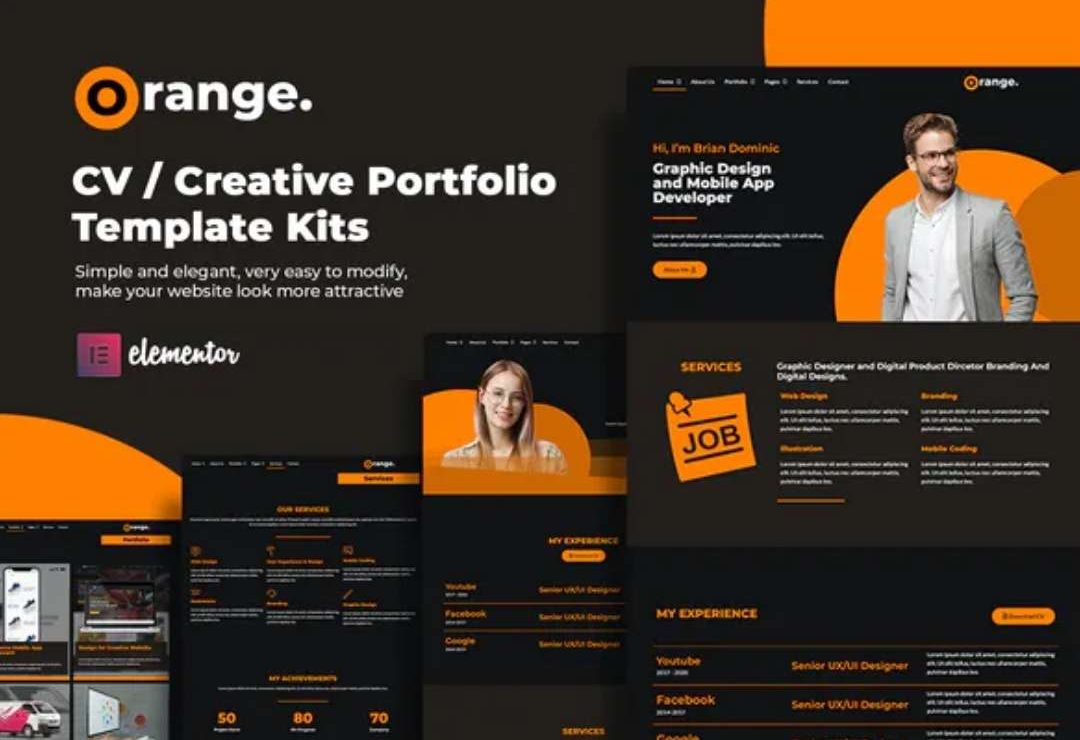 Orange CVCreative Portfolio