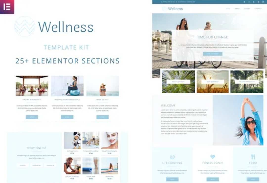 Wellness - Elementor Template Kit